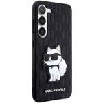 KARL LAGERFELD KLHCS23MSAKLHCPK S23+ S916 HARDCASE CZARNY/BLACK SAFFIANO MONOGRAM CHOUPETTE