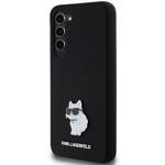 KARL LAGERFELD KLHCS23MSMHCNPK S23+ S916 CZARNY/BLACK HARDCASE SILICONE CHOUPETTE METAL PIN