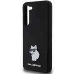 KARL LAGERFELD KLHCS23MSMHCNPK S23+ S916 CZARNY/BLACK HARDCASE SILICONE CHOUPETTE METAL PIN