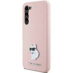 KARL LAGERFELD KLHCS23MSMHCNPP S23+ S916 RÓŻOWY/PINK SILICONE CHOUPETTE METAL PIN