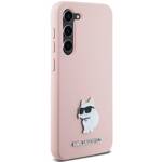 KARL LAGERFELD KLHCS23MSMHCNPP S23+ S916 RÓŻOWY/PINK SILICONE CHOUPETTE METAL PIN