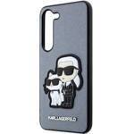 KARL LAGERFELD KLHCS23SSANKCPG S23 S911 HARDCASE SZARY/GREY SAFFIANO KARL & CHOUPETTE