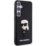 KARL LAGERFELD KLHCS24M3DRKINK S24+ S926 CZARNY/BLACK HARDCASE 3D RUBBER IKONIK