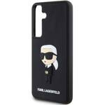 KARL LAGERFELD KLHCS24M3DRKINK S24+ S926 CZARNY/BLACK HARDCASE 3D RUBBER IKONIK