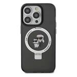 KARL LAGERFELD KLHMP13XHMRSKCK IPHONE 13 PRO MAX 6.7" CZARNY/BLACK HARDCASE RING STAND KARL&CHOUPETTTE MAGSAFE