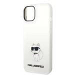 KARL LAGERFELD KLHMP14MSNCHBCH IPHONE 14 PLUS / 15 PLUS 6,7" HARDCASE BIAŁY/WHITE SILICONE CHOUPETTE MAGSAFE