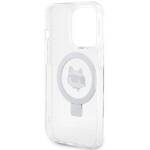 KARL LAGERFELD KLHMP15LHMRSCHH IPHONE 15 PRO 6.1" BIAŁY/WHITE HARDCASE RING STAND CHOUPETTE HEAD MAGSAFE