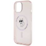 KARL LAGERFELD KLHMP15SHFCCNOP IPHONE 15 / 14 / 13 6.1" RÓŻOWY/PINK HARDCASE IML CHOUPETTE MAGSAFE