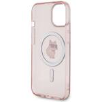 KARL LAGERFELD KLHMP15SHFCCNOP IPHONE 15 / 14 / 13 6.1" RÓŻOWY/PINK HARDCASE IML CHOUPETTE MAGSAFE