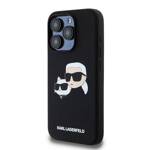 KARL LAGERFELD KLHMP15XSKCHPPLK IPHONE 15 PRO MAX 6.7" CZARNY/BLACK HARDCASE SILICONE KARL & CHOUPETTE MAGSAFE