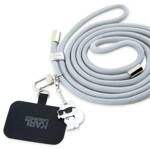 KARL LAGERFELD KLUCNMSCKIG UNIVERSAL CBDY CORD PASEK SZARY/GREY