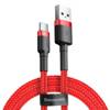 Kabel USB do USB-C Baseus Cafule 3A 0.5m (czerwony)