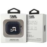 Karl Lagerfeld KLA3PGKCPK AirPods 3 cover czarny/black Monogram Karl & Choupette Head