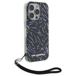 Karl Lagerfeld KLHCP16LHZBPKCCU iPhone    16 Pro 6.3" fioletowy/purple Zebra With Cord