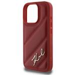 Karl Lagerfeld KLHCP16LPQDSMGR iPhone 16 Pro 6.3" czerwony/red hardcase Quilted Signature