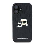 Karl Lagerfeld KLHCP16MPGKLKCPK iPhone 16 Plus 6.7" czarny/black hardcase Monogram Karl&Chaoupette Head Pin