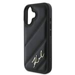 Karl Lagerfeld KLHCP16MPQDSMGK iPhone 16 Plus 6.7" czarny/black hardcase Quilted Signature