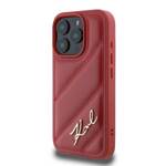 Karl Lagerfeld KLHCP16XPQDSMGR iPhone 16 Pro Max 6.9" czerwony/red hardcase Quilted Signature