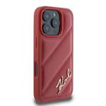 Karl Lagerfeld KLHCP16XPQDSMGR iPhone 16 Pro Max 6.9" czerwony/red hardcase Quilted Signature