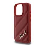 Karl Lagerfeld KLHCP16XPQDSMGR iPhone 16 Pro Max 6.9" czerwony/red hardcase Quilted Signature