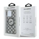 Karl Lagerfeld KLHMP15XHMCKMHK iPhone 15 Pro Max 6.7" czarny/black IML Monogram Karl&Choupette Head MagSafe