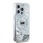 Karl Lagerfeld KLHMP15XLGKISGH iPhone 15 Pro Max 6.7" hardcase transparent Liquid Glitter Karl Head Magsafe