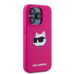 Karl Lagerfeld KLHMP15XSCHPPLF iPhone 15 Pro Max 6.7" różowy/fuschia hardcase Silicone Choupette Head MagSafe