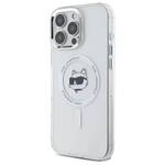 Karl Lagerfeld KLHMP16LHLSCHH iPhone 16 Pro 6.3" biały/white hardcase IML Metal Choupette Head MagSafe