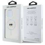 Karl Lagerfeld KLHMP16LHLSKIH iPhone 16 Pro 6.3" biały/white hardcase IML Metal Karl Head MagSafe