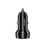 Ładowarka samochodowa Choetech TC0014 USB-C USB-A PD 60W z podświetleniem LED - czarna