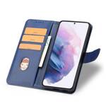 Magnet Case elegancki futerał etui pokrowiec z klapką i funkcją podstawki Samsung Galaxy S22+ (S22 Plus) niebieski