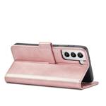 Magnet Case elegancki futerał etui pokrowiec z klapką i funkcją podstawki Samsung Galaxy S22 Ultra różowy