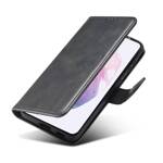 Magnet Case elegancki futerał etui pokrowiec z klapką i funkcją podstawki Samsung Galaxy S22 czarny