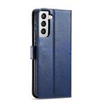 Magnet Case elegancki futerał etui pokrowiec z klapką i funkcją podstawki Samsung Galaxy S22 niebieski