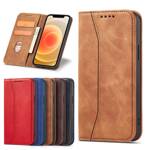 Magnet Fancy Case etui do iPhone 12 Pro pokrowiec portfel na karty kartę podstawka brązowy