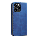 Magnet Fancy Case etui iPhone 14 pokrowiec z klapką portfel podstawka niebieskie