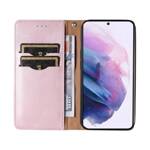 Magnet Strap Case etui Samsung Galaxy A23 5G pokrowiec z klapką portfel mini smycz podstawka różowe