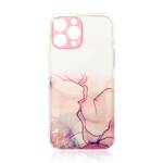 Marble Case etui do iPhone 12 Pro Max żelowy pokrowiec marmur różowy