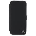 Mercedes MEBKP16S23RBGVK iPhone 16 6.1"   czarny/black bookcase Leather Wood Imitation