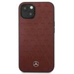 Mercedes MEHCP13MPSQRE iPhone 13 / 14 / 15 6.1" czerwony/red hardcase Leather Stars Pattern