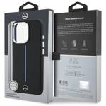 Mercedes MEHMP16L23SUMBK iPhone 16 Pro 6.3" czarny/black hardcase Silicone Blue Stripe MagSafe