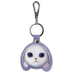 Nimmy Zestaw 3w1 torebka na telefon +     portfel + etui na lokalizator fioletowy/purple Big Eyed Pet 2.0 Rabbit