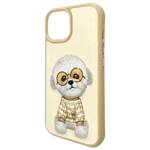 Nimmy etui iPhone 15 6.1" khaki Glasses   Cool Dog