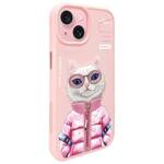 Nimmy etui iPhone 15 6.1" różowy/pink     Cool&Cute 2.0 Cat