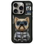 Nimmy etui iPhone 15 Pro 6.1"             czarny/black Cool&Cute 2.0 Dog