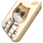 Nimmy etui iPhone 16 6.1" khaki           Cool&Cute 2.0 Cat