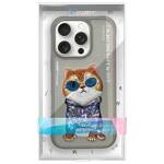 Nimmy etui iPhone 16 Pro Max 6.9"         szary/gray Glasses Cool Cat