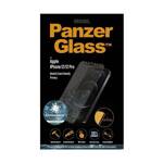 PanzerGlass E2E Super+ iPhone 12/12 Pro Case Friendly AntiBacterial Microfracture Privacy czarny/black