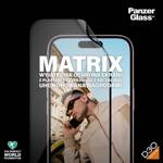 PanzerGlass Matrix D3O UWF iPhone 15 6.1" Ultra-Wide-Fit rPET Screen Protection Easy Aligner Included 2817 hybryda