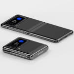 Plating Case hard case pokrowiec etui z metaliczną ramką Samsung Galaxy Z Flip 3 czarny